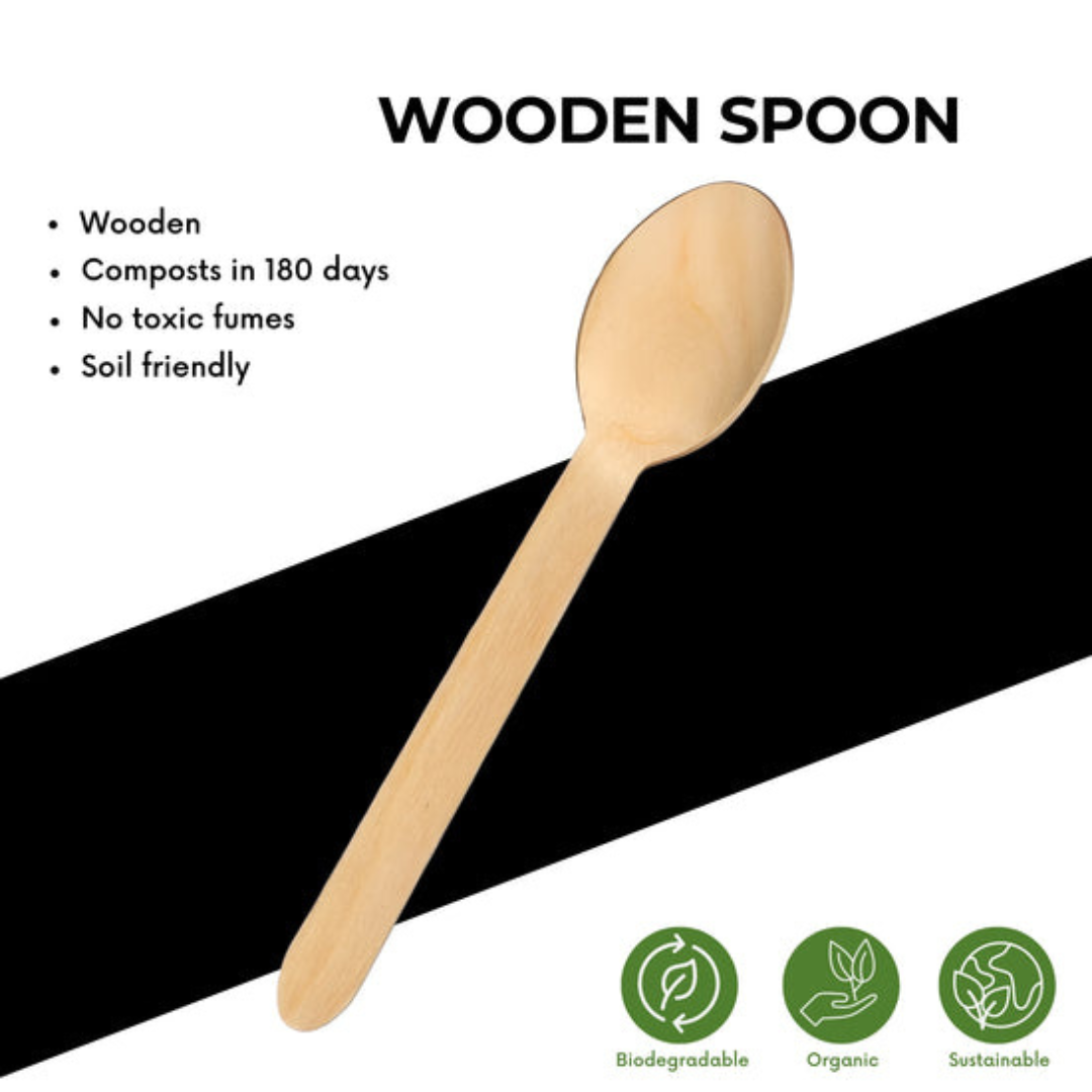 250 PCs Carton of Compostable Wooden Cutlery Set (Knife, Fork, Spoon & Napkin) – Eco-Friendly, Biodegradable & Food-Grade | Product Type: Wooden Cutlery