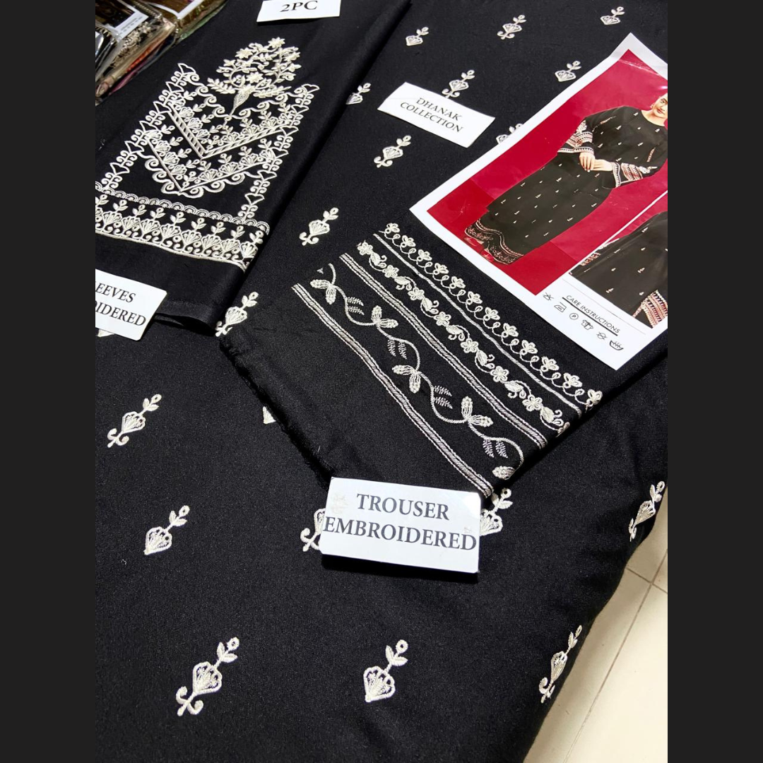 Organic Pakistani Pure Winter’s Best Pick Unstitched Embroidered 2PC Suits – Dhanak Collection Replica (Pack of 6)Wholesale Price for Dealers & Resellers