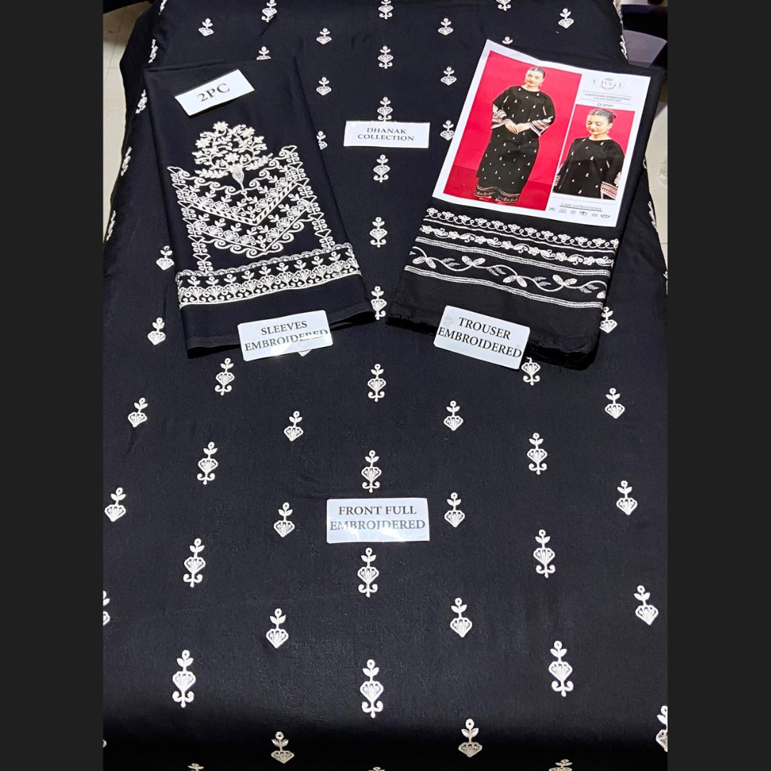 Organic Pakistani Pure Winter’s Best Pick Unstitched Embroidered 2PC Suits – Dhanak Collection Replica (Pack of 6)Wholesale Price for Dealers & Resellers