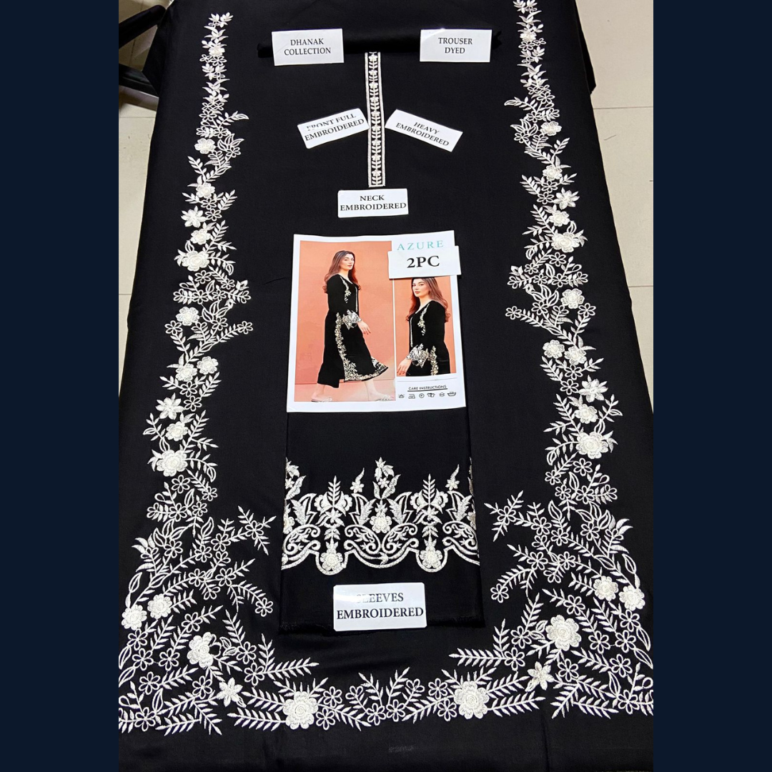 Organic Pakistani Pure Winter’s Best Pick Unstitched Embroidered 2PC Suits – Dhanak Collection Replica (Pack of 6)Wholesale Price for Dealers & Resellers