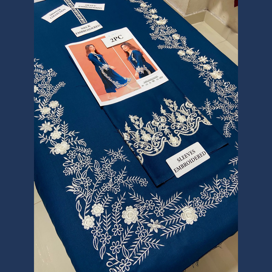 Organic Pakistani Pure Winter’s Best Pick Unstitched Embroidered 2PC Suits – Dhanak Collection Replica (Pack of 6)Wholesale Price for Dealers & Resellers