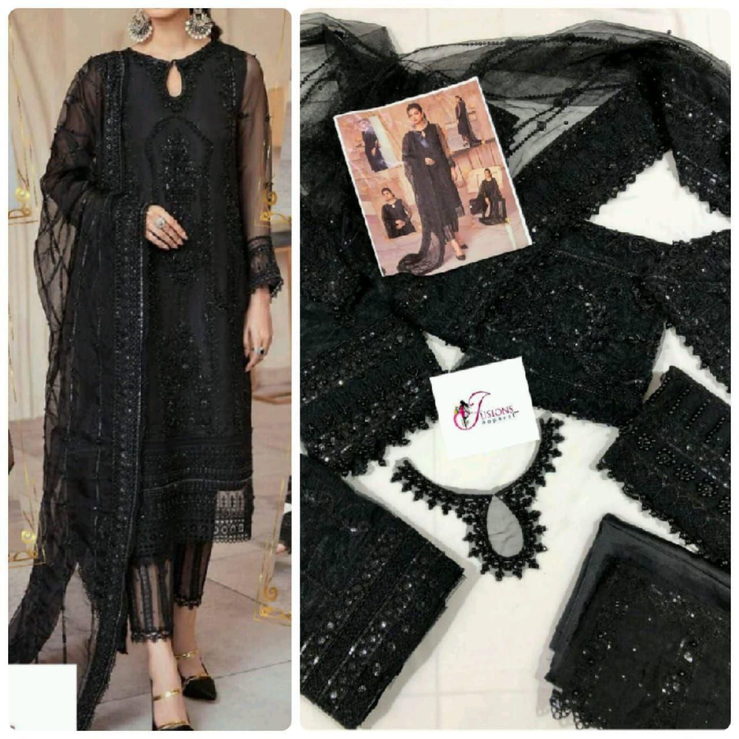 Pakistani Luxury Wedding Edition Unstitched 3PC Embroidered Suits – Mushq Replica (Pack of 6) Wholesale Price for Dealers & Resellers
