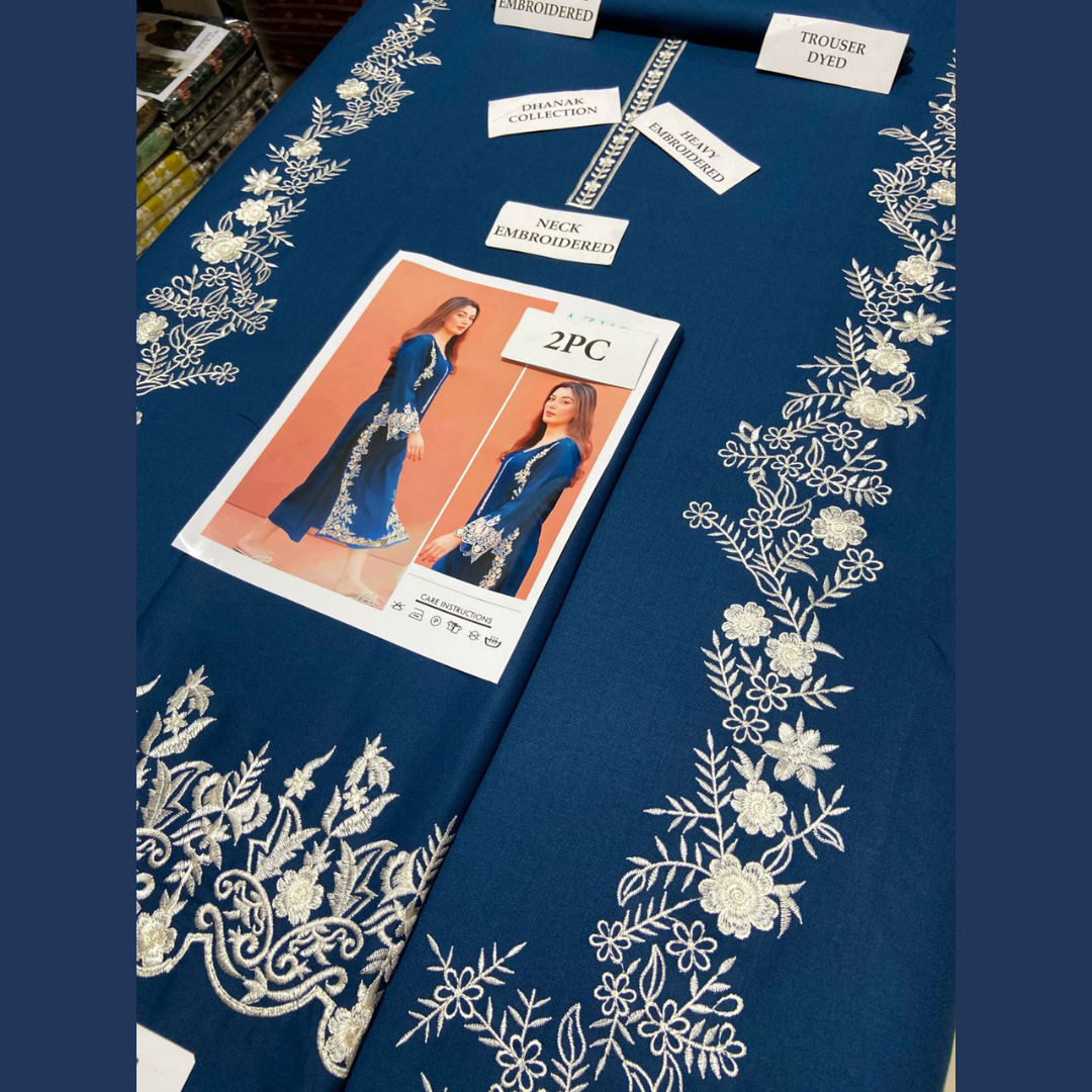 Organic Pakistani Pure Winter’s Best Pick Unstitched Embroidered 2PC Suits – Dhanak Collection Replica (Pack of 6)Wholesale Price for Dealers & Resellers