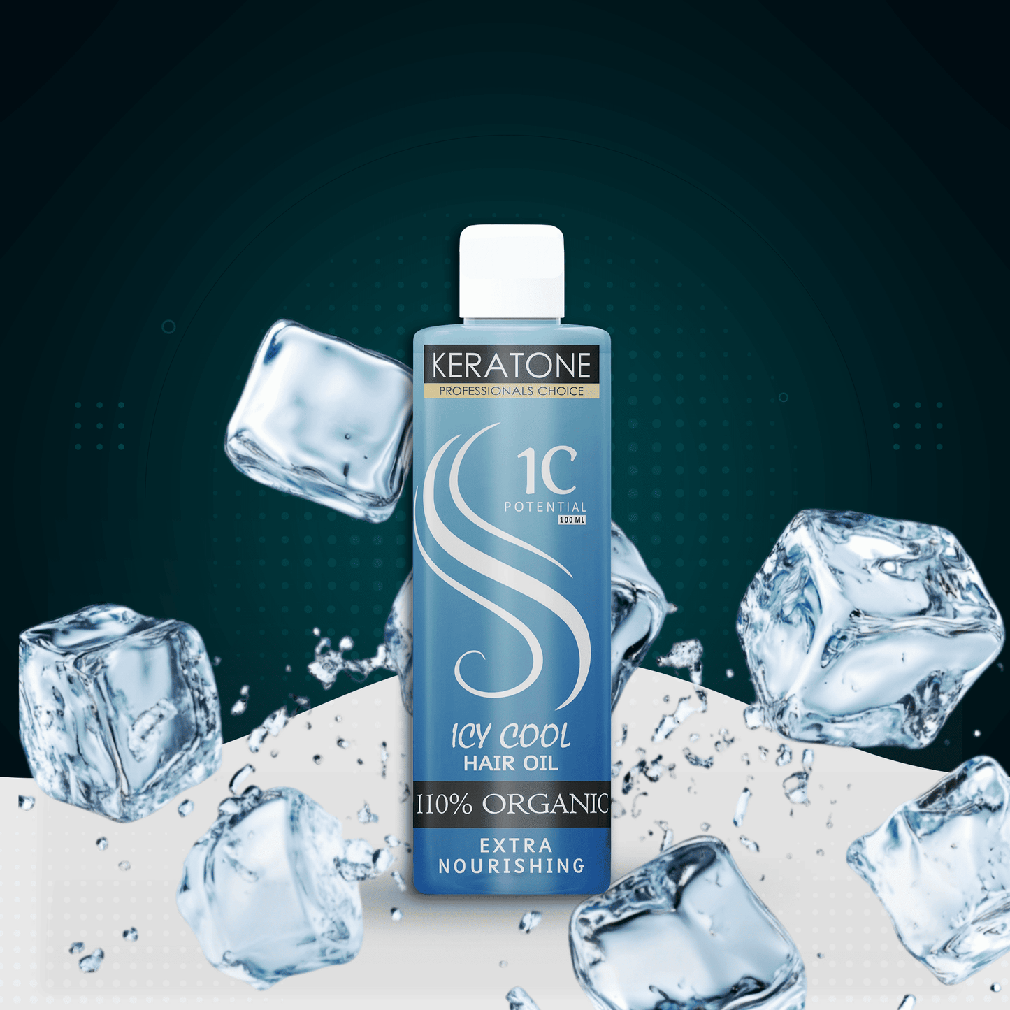 Keratone ICY Oil Stay Shiny Cool 100% Natural