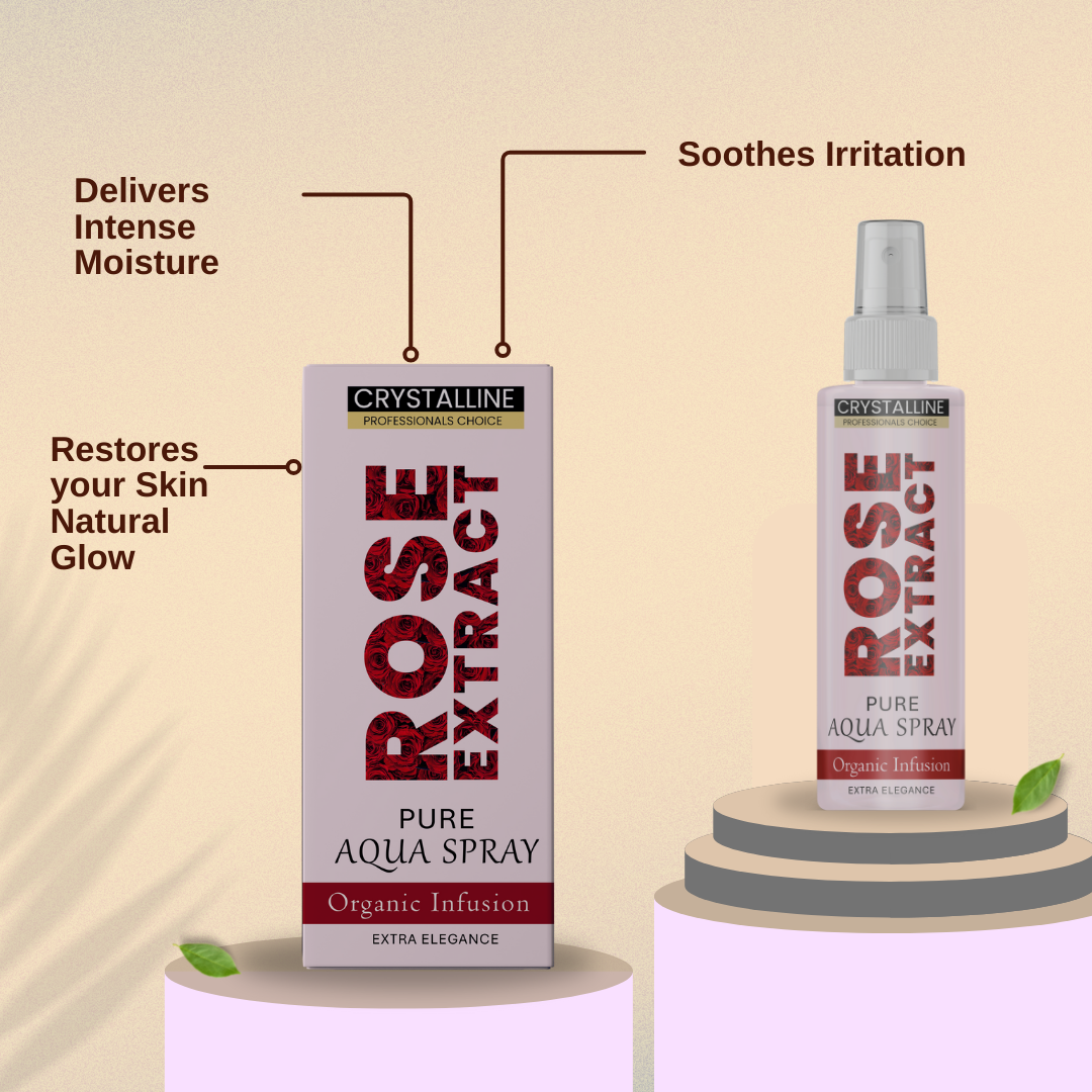 Rose Extract Pure Aqua Organic Spray