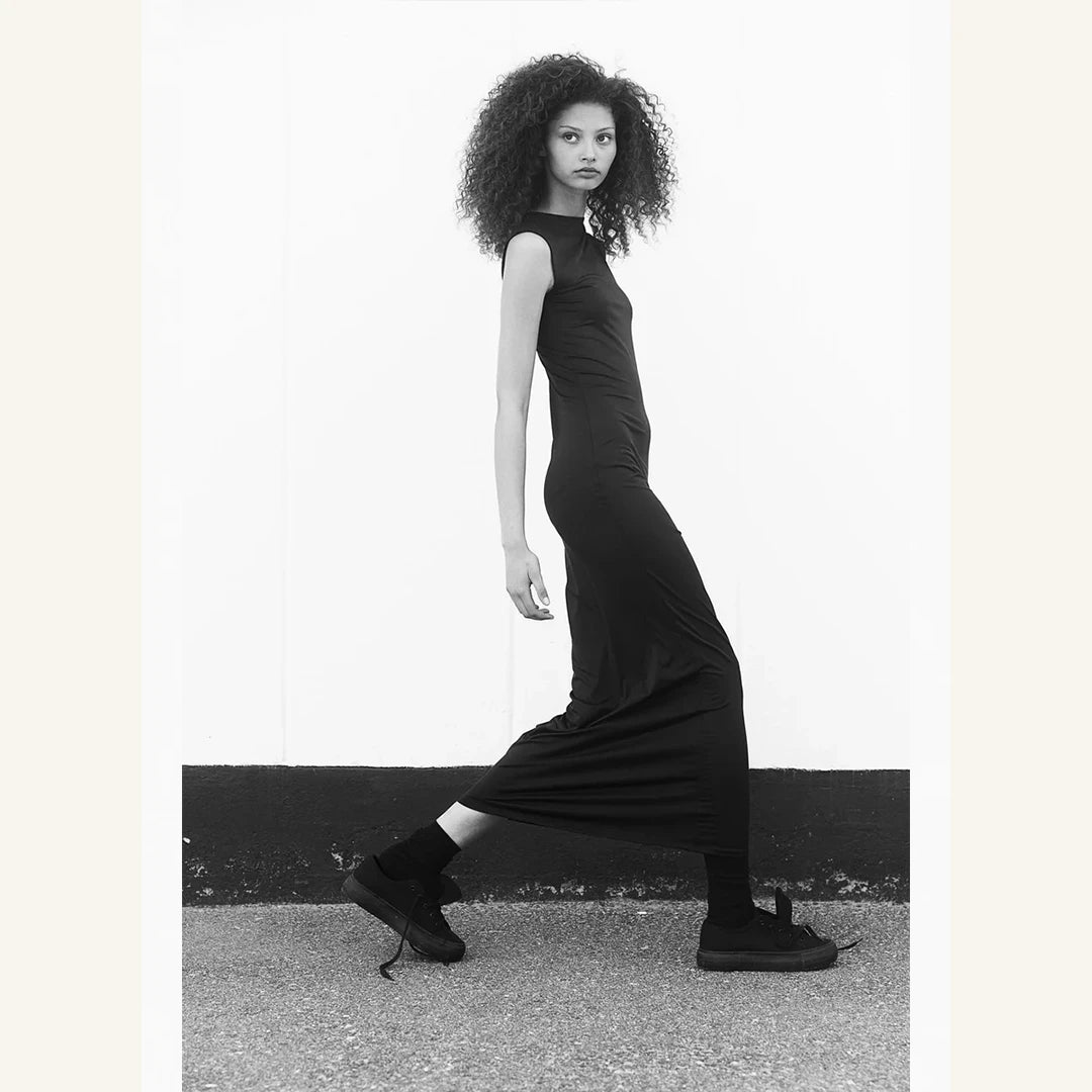 black mermaid skirt bodycon maxi dress for women