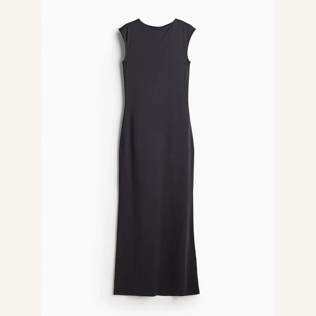black mermaid skirt bodycon maxi dress for women