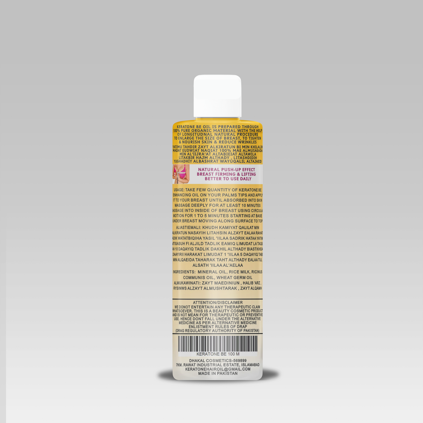 Keratone Breast Enhancer Oil 100% Natural Growth