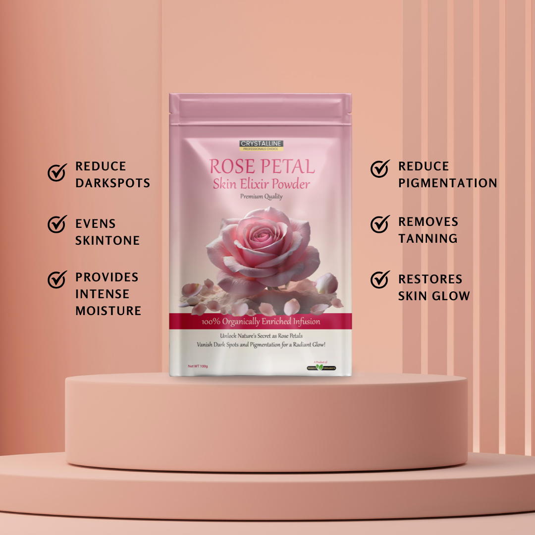 Rose Petal Skin Elixir 100% Organic Powder