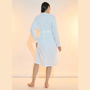 White Belted Robe – Elegant Loungewear for Women