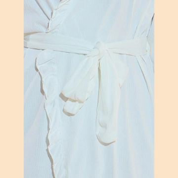 White Belted Robe – Elegant Loungewear for Women