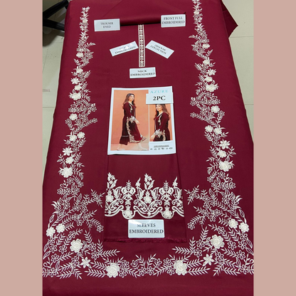 Organic Pakistani Pure Winter’s Best Pick Unstitched Embroidered 2PC Suits – Dhanak Collection Replica (Pack of 6)Wholesale Price for Dealers & Resellers
