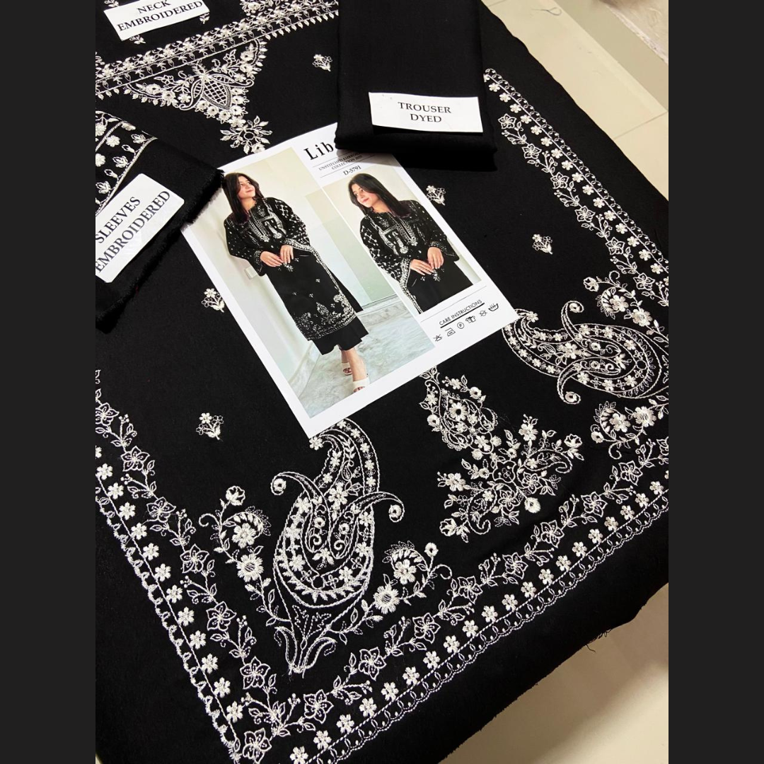 Organic Pakistani Pure Winter’s Best Pick Unstitched Embroidered 2PC Suits – Dhanak Collection Replica (Pack of 6) Wholesale Price for Dealers & Resellers