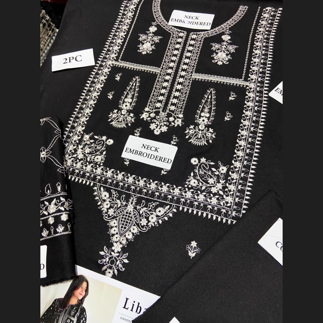 Organic Pakistani Pure Winter’s Best Pick Unstitched Embroidered 2PC Suits – Dhanak Collection Replica (Pack of 6) Wholesale Price for Dealers & Resellers
