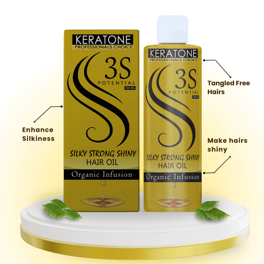 Keratone 3S Best For Frizzy & Rough Hair 100% Natural