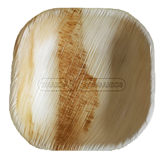 Pack of 25 3.5″ Square Areca Palm Leaf Disposable Bowl – Eco-Friendly, Biodegradable & Durable Tableware Size: 3.5 Inch Shape: Square Bowl Color: Natural Light Brown with Unique Palm Leaf Texture Category: Bowls