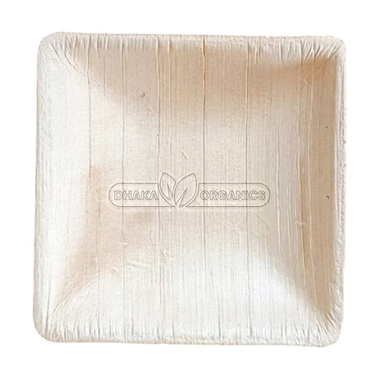 25 Pack of 3″x3″ Small Square Areca Palm Leaf Plate – Eco-Friendly, Biodegradable & Durable Tableware  Size: 3 x 3 Inch Shape: Small Square Plate Color: Natural Light Brown with Unique Palm Leaf Texture Category: Plates