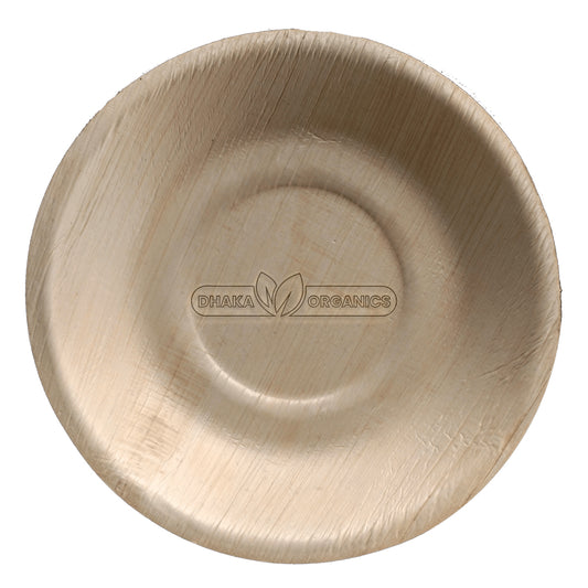25 PCs pack of 8″ Round Areca Palm Leaf Disposable Plate – Eco-Friendly, Biodegradable & Sturdy Tableware Size: 8 Inch Shape: Round Color: Natural Light Brown with Unique Palm Leaf Grain Category: Plates