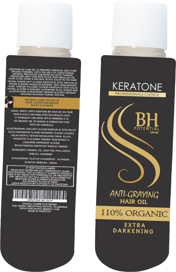 Keratone BH Oil & Dye For White Hairs