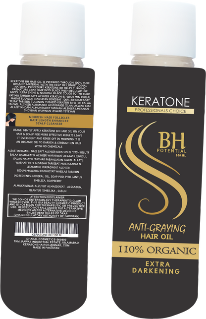 Keratone BH Oil & Dye For White Hairs