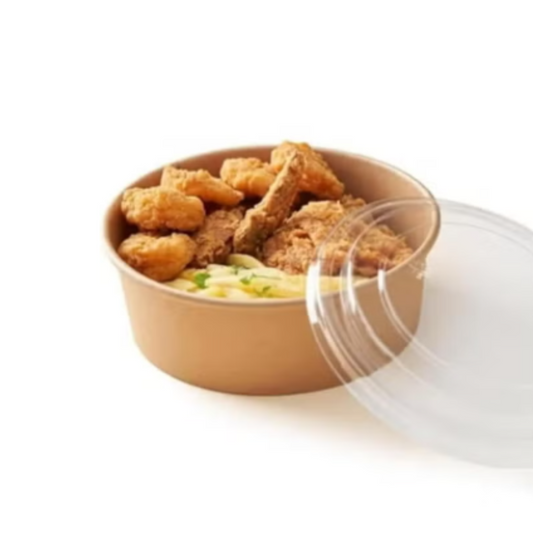 26 oz Compostable Paper Bowls [25 Pack] – Heavy-Duty, Eco-Friendly, Biodegradable for Hot & Cold Foods