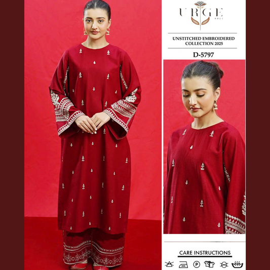Organic Pakistani Pure Winter’s Best Pick Unstitched Embroidered 2PC Suits – Dhanak Collection Replica (Pack of 6)Wholesale Price for Dealers & Resellers