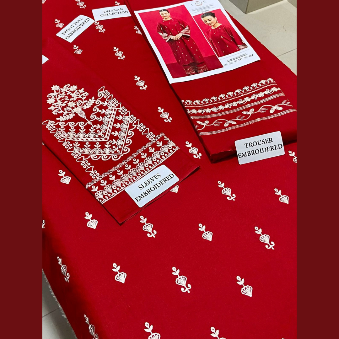 Organic Pakistani Pure Winter’s Best Pick Unstitched Embroidered 2PC Suits – Dhanak Collection Replica (Pack of 6)Wholesale Price for Dealers & Resellers