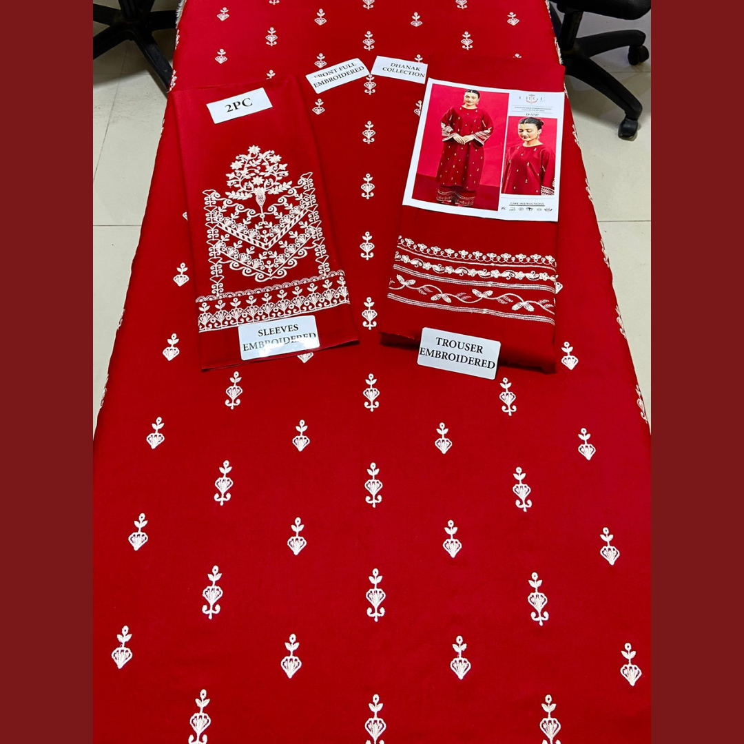 Organic Pakistani Pure Winter’s Best Pick Unstitched Embroidered 2PC Suits – Dhanak Collection Replica (Pack of 6)Wholesale Price for Dealers & Resellers