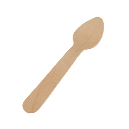 2000 PCs Carton of Disposable Wooden Ice Cream Spoons – Eco-Friendly, Compostable & Food-Grade | 1 Packet: 100 PCs | Size: Standard Ice Cream Spoon | Color: Natural Brown | Category: Wooden Cutlery