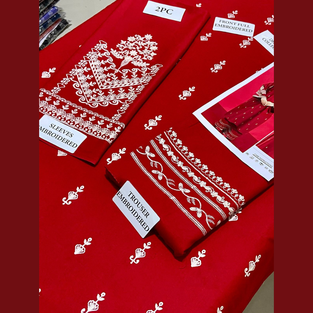Organic Pakistani Pure Winter’s Best Pick Unstitched Embroidered 2PC Suits – Dhanak Collection Replica (Pack of 6)Wholesale Price for Dealers & Resellers