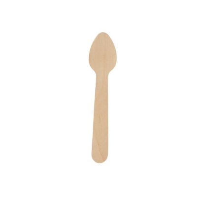 2000 PCs Carton of Disposable Wooden Ice Cream Spoons – Eco-Friendly, Compostable & Food-Grade | 1 Packet: 100 PCs | Size: Standard Ice Cream Spoon | Color: Natural Brown | Category: Wooden Cutlery