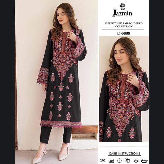Organic Pakistani Replica Winter’s Best Pick Unstitched Embroidered 2PC Suits – Dhanak Collection (Pack of 6) Wholesale For Reselling