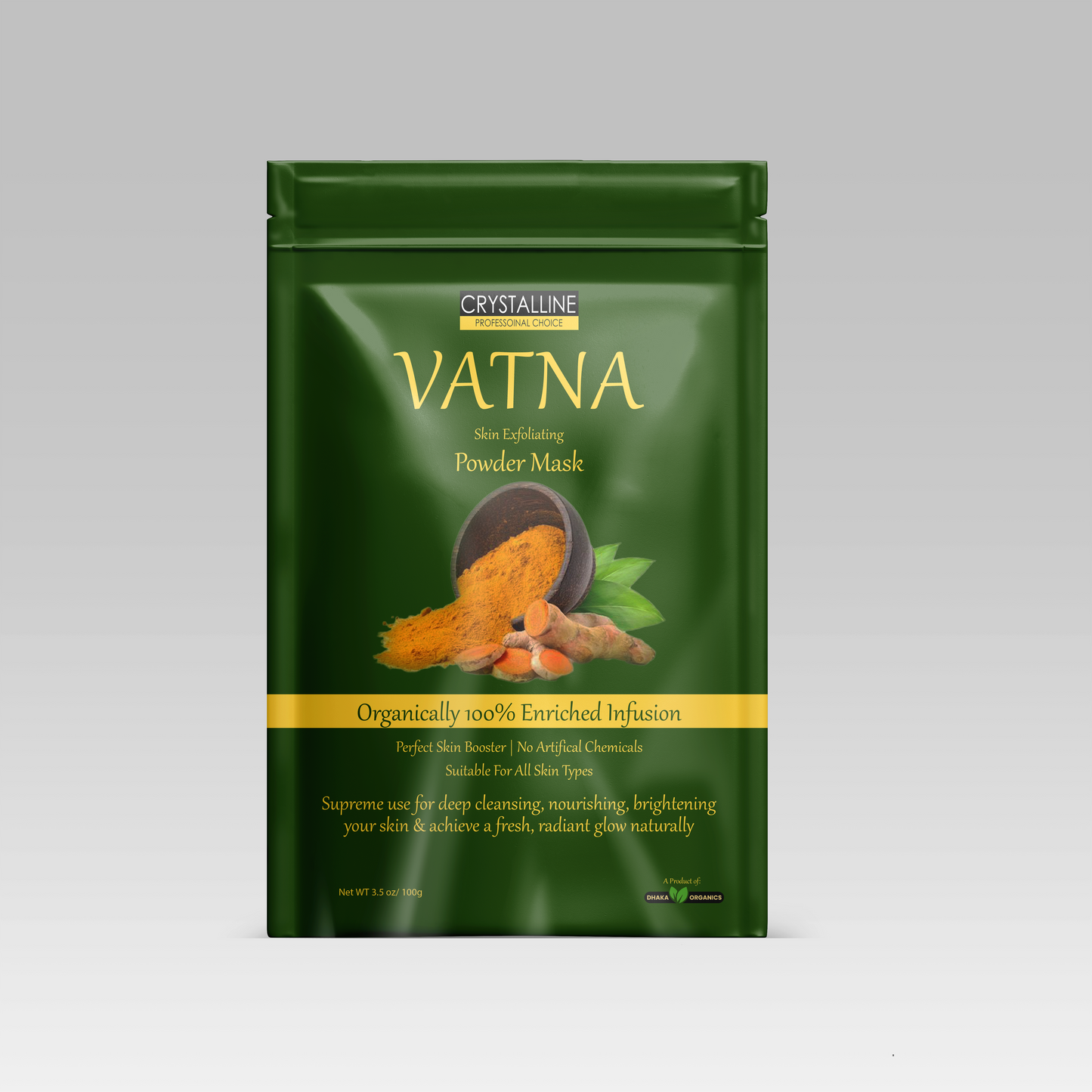 Crystalline Vatna – 100% Organic Skin Mask Powder